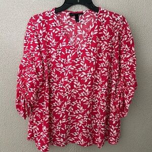 Women’s Lane Bryant Cinched 3/4 Sleeve Top, Size 18 2X, Pink